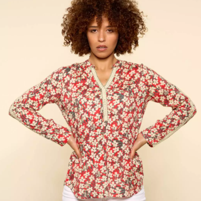 blouse storiatipic 100 % modal pour un confort optimal.