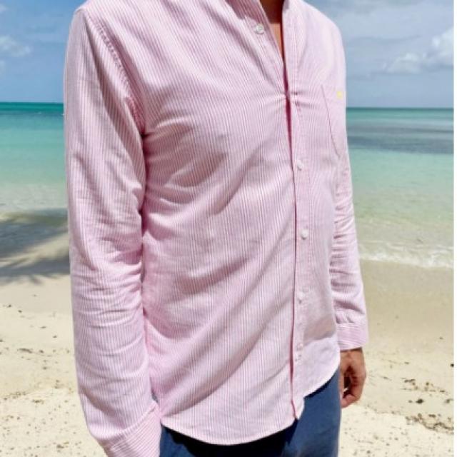 chemise pour homme avec col mao en lin et coton FRANCAISE GILI'S