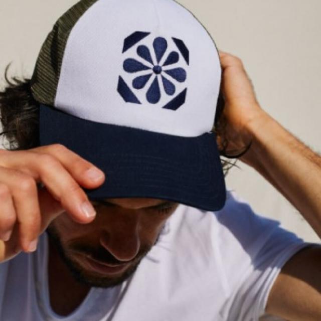 Casquette en coton FRANCAIS GILI'S azulejos a motif ......