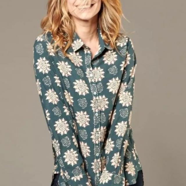 chemise storiatipic 100 % modal pour un confort optimal FRAN ROSACE