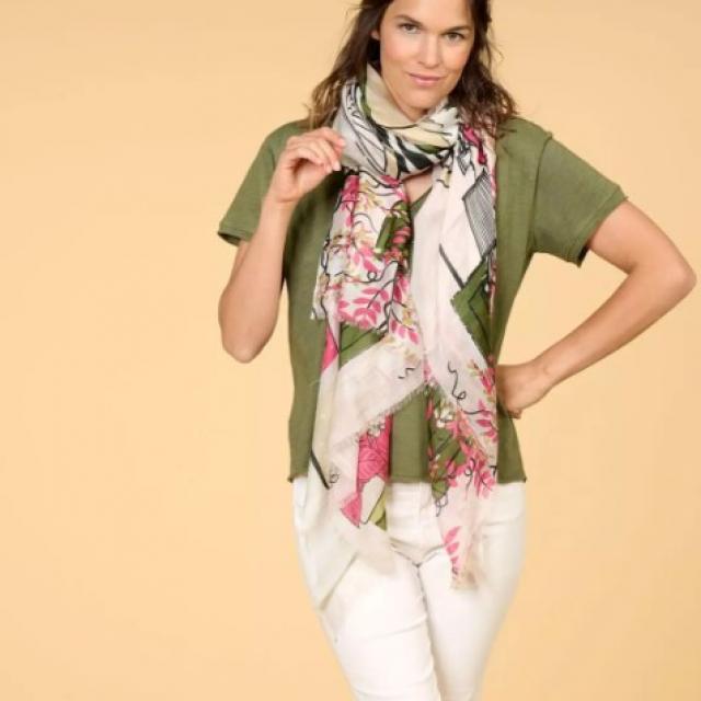 foulard emily de chez storiatipic, metières 100% naturelles