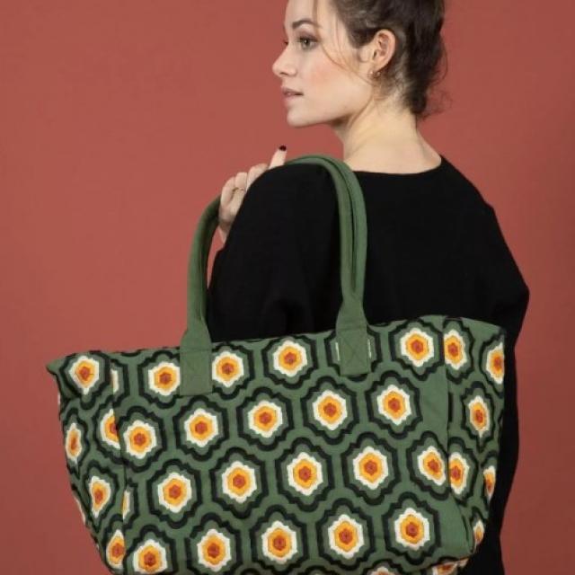 sac week-end de chez STORIATIPIC   en broderie 