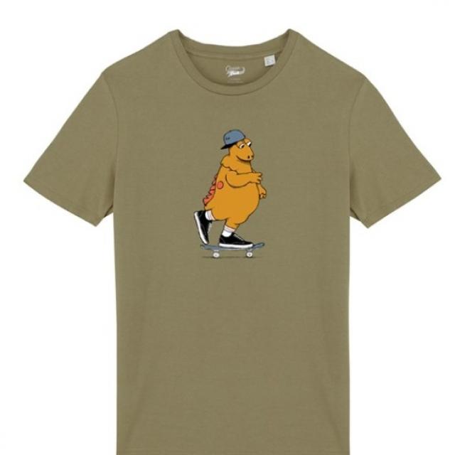 Tee-shirt Océan Park Casimir skateur olive 