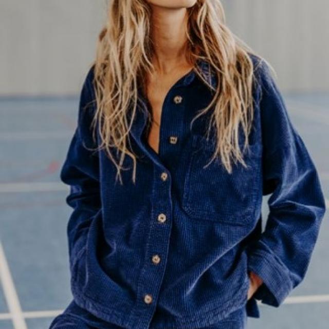 chemise velours ayana de chez Kanopé