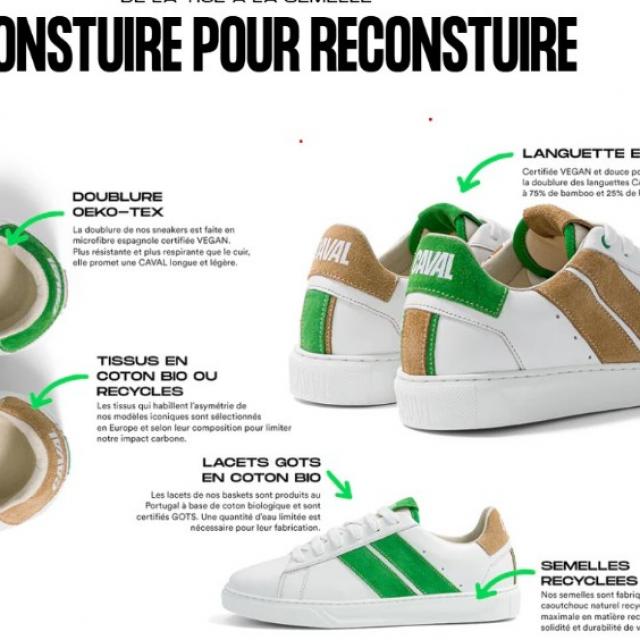 basket CAVAL LABELLISÉES DES SEMELLES AUX LACETS
