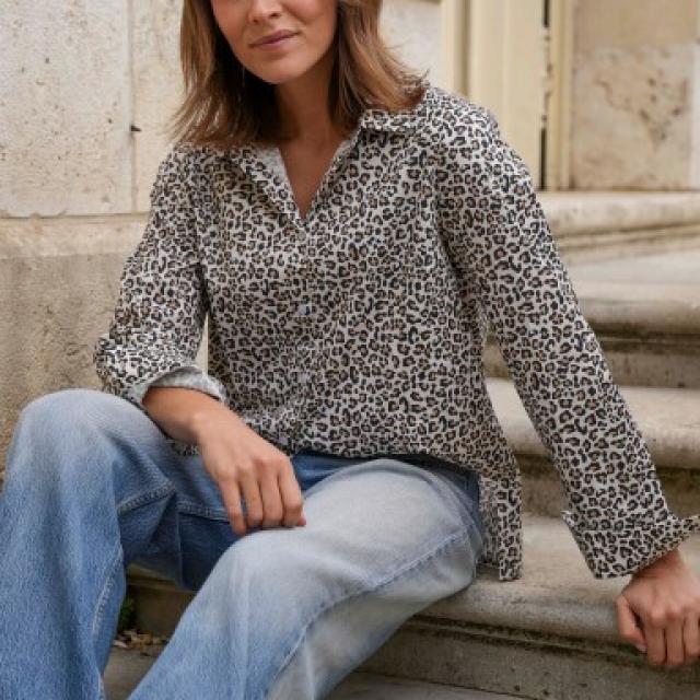 chemise en coton recyclé cora léo