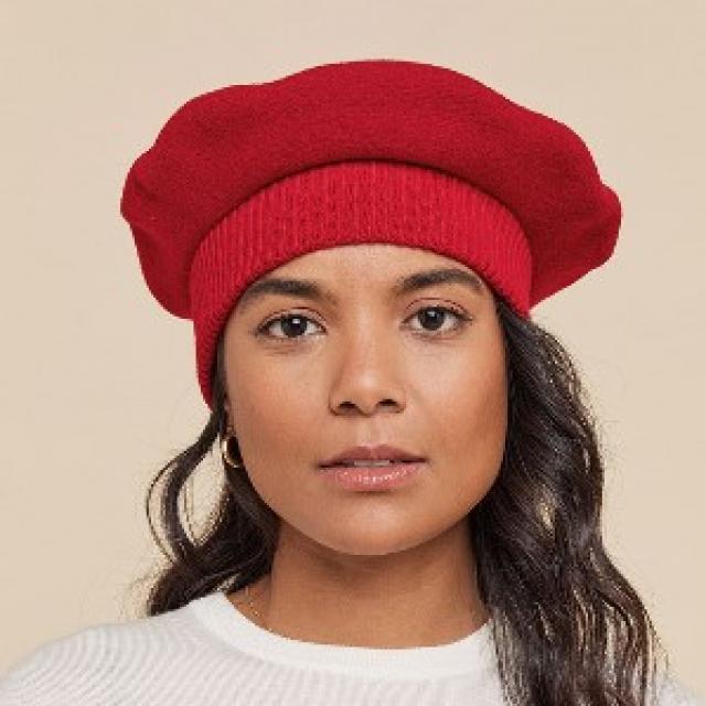 béret Laulhère 100% laine mérinos ultra douce louvre mixte