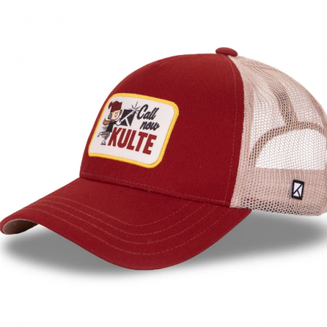 CASQUETTE KULTE MOTIF DELIVERY BORDEAUX