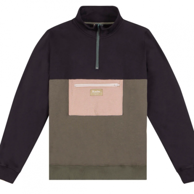 Sweatshirt KULTE HALF SMART KAKI