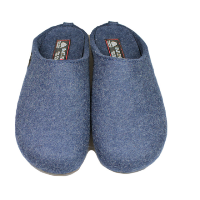 Chausson Slippers Everest Fundus bleu de la marque Haflinger 